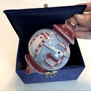 Li Bien Hand Blown Glass Christmas Ornament